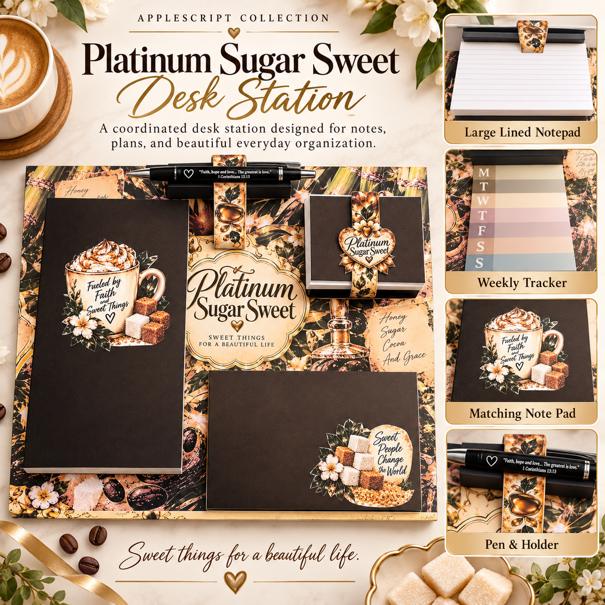 AppleScript Platinum Sugar Sweet Desk Station