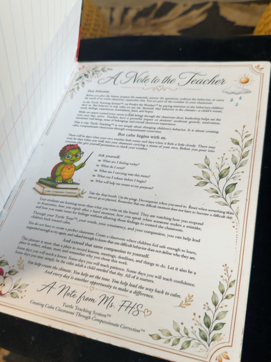 AppleScript Teacher Planner & Journal