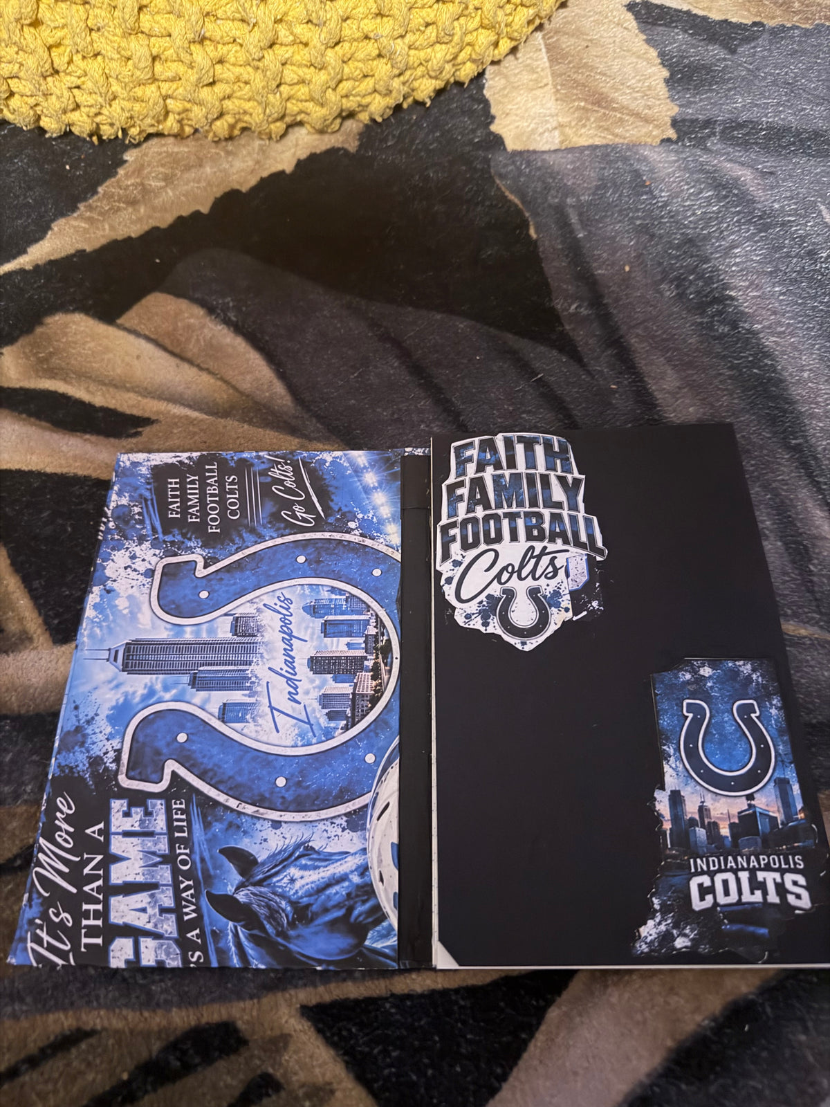 Indianapolis Colts Faith & Football Mini Notepad