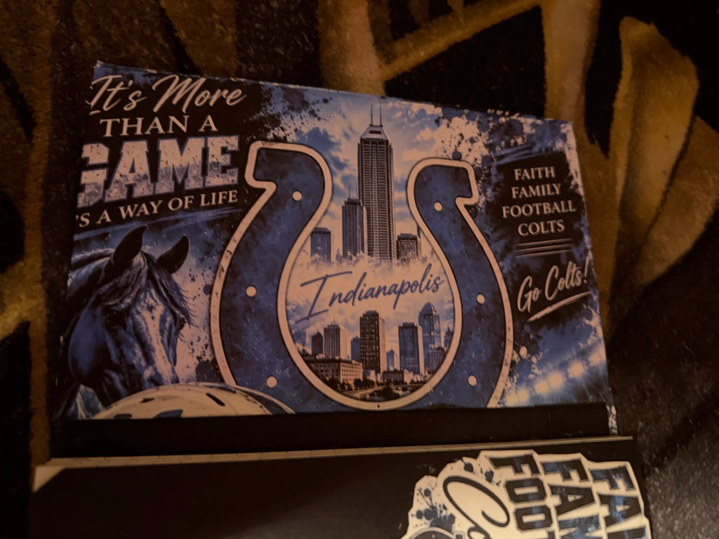 Indianapolis Colts Faith & Football Mini Notepad