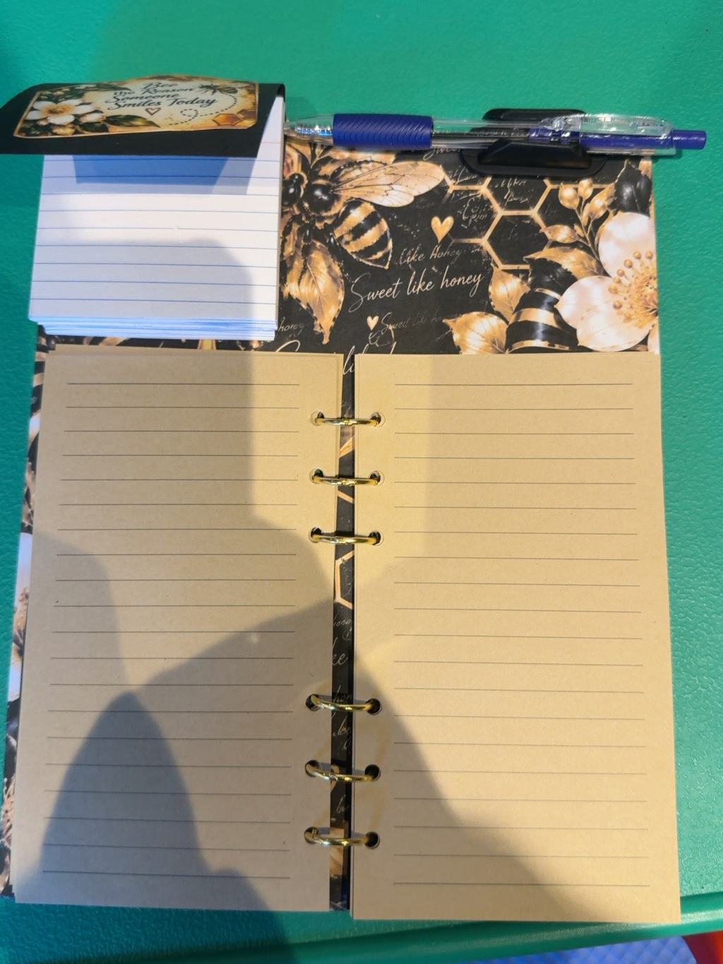 AppleScript Sweet Like Honey Refillable Journal & Notepad Station