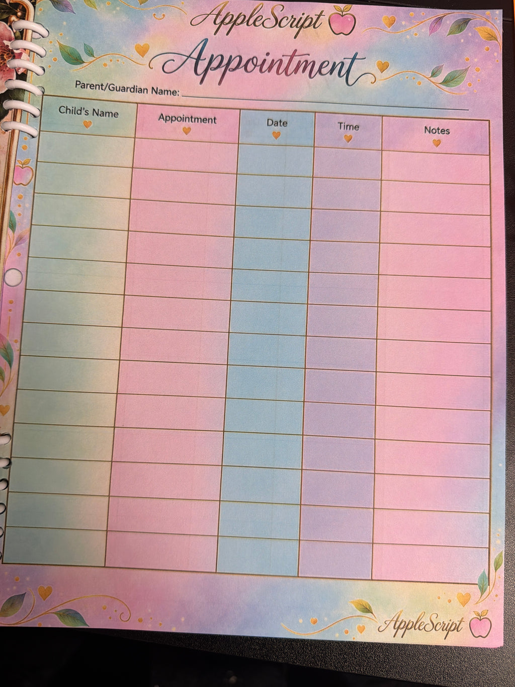 AppleScript Everyday Planner