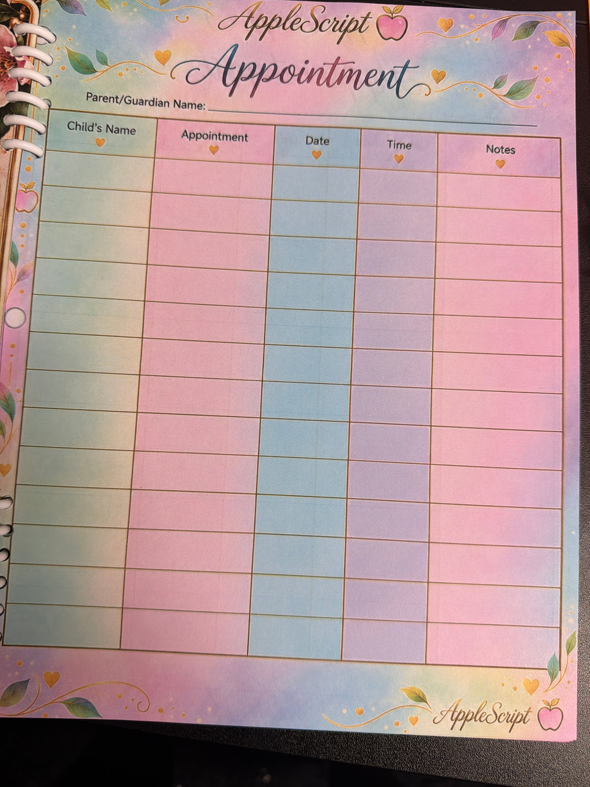 AppleScript Everyday Planner