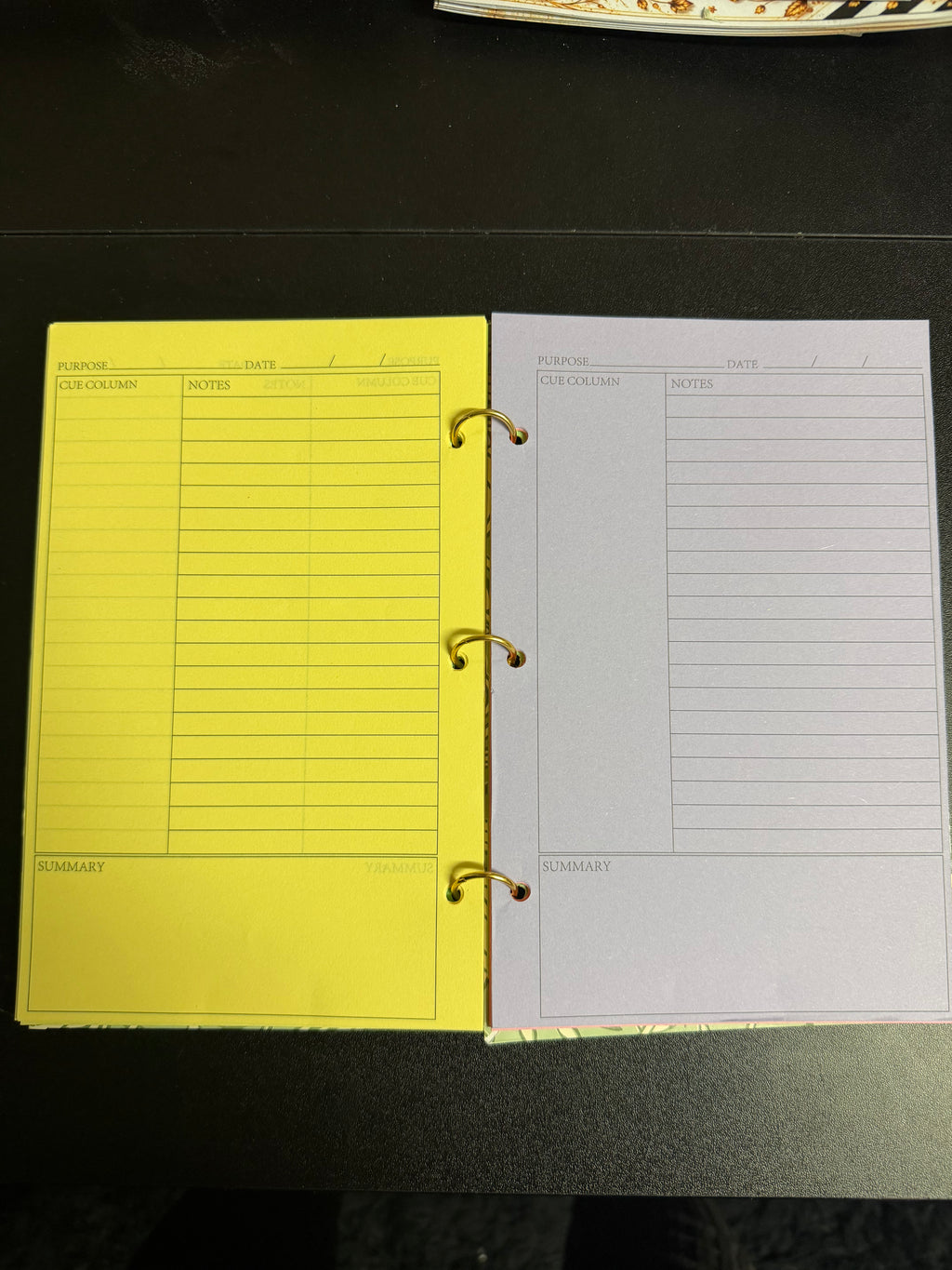 AppleScript™ Notes in Bloom Refillable Notebook
