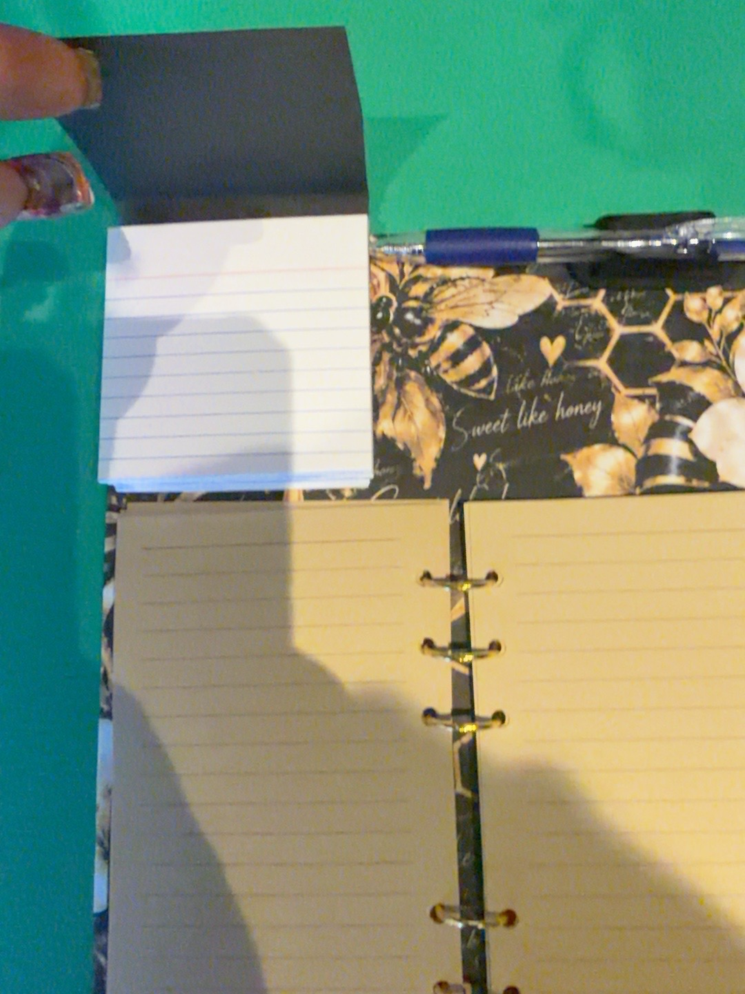 AppleScript Sweet Like Honey Refillable Journal & Notepad Station
