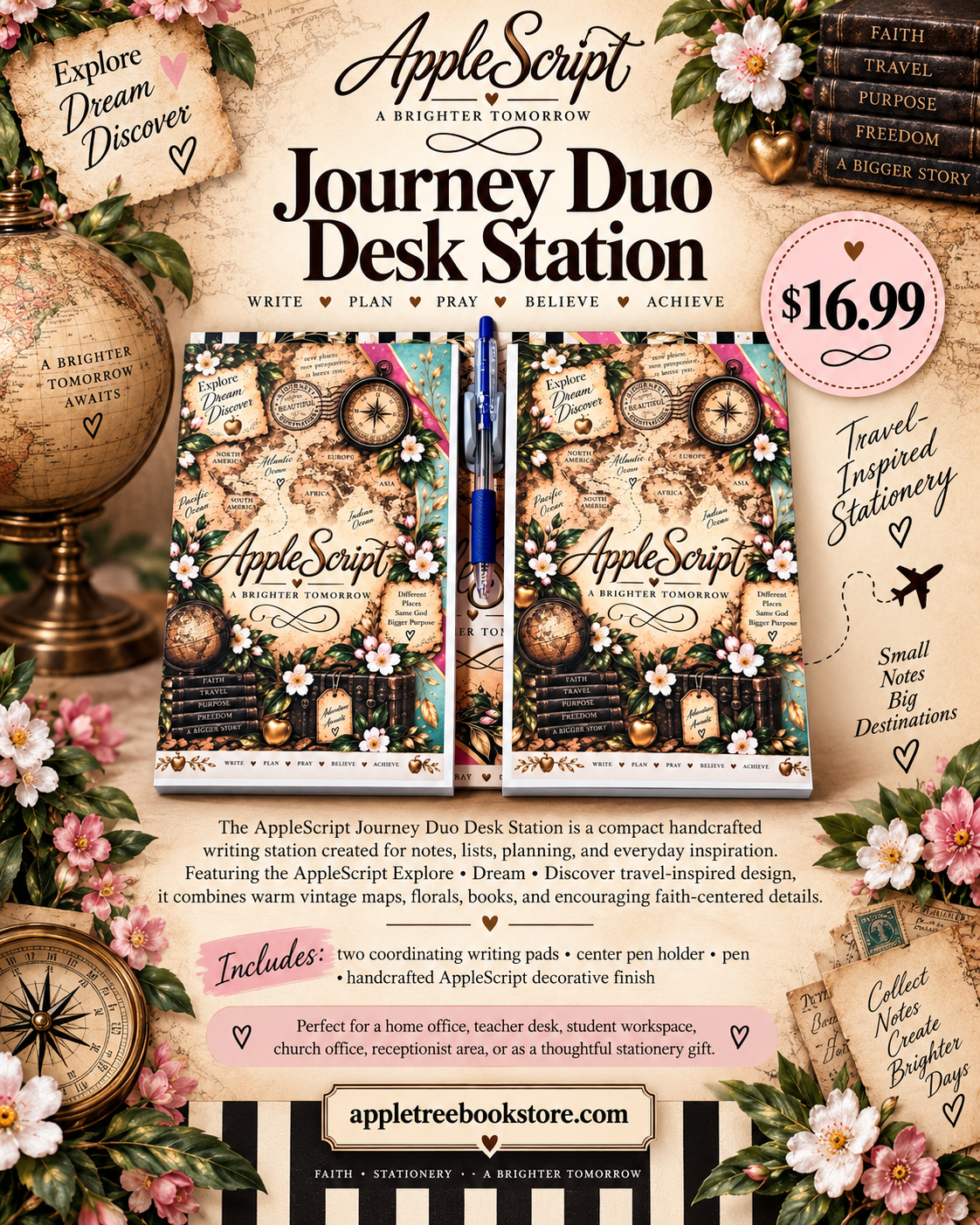 AppleScript Journey Duo Desk Station

Price: $16.99

Description: