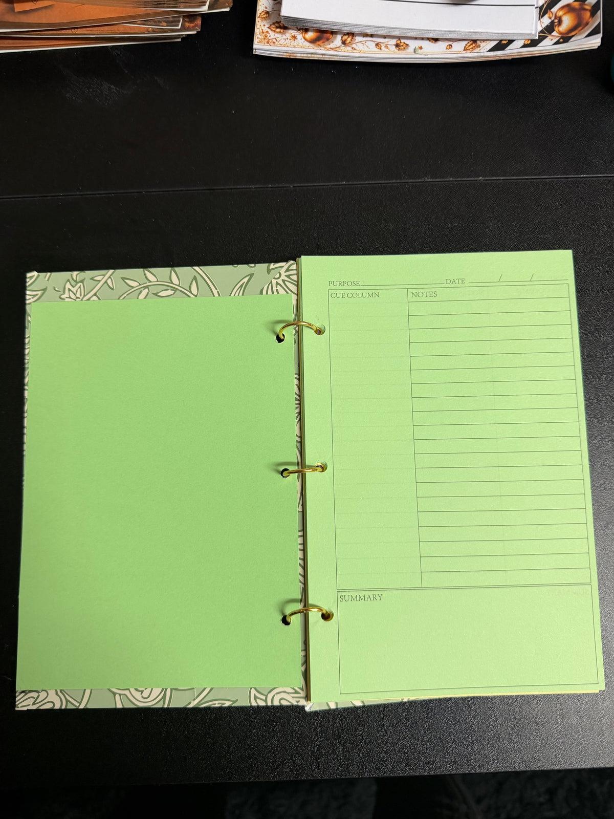 AppleScript™ Notes in Bloom Refillable Notebook