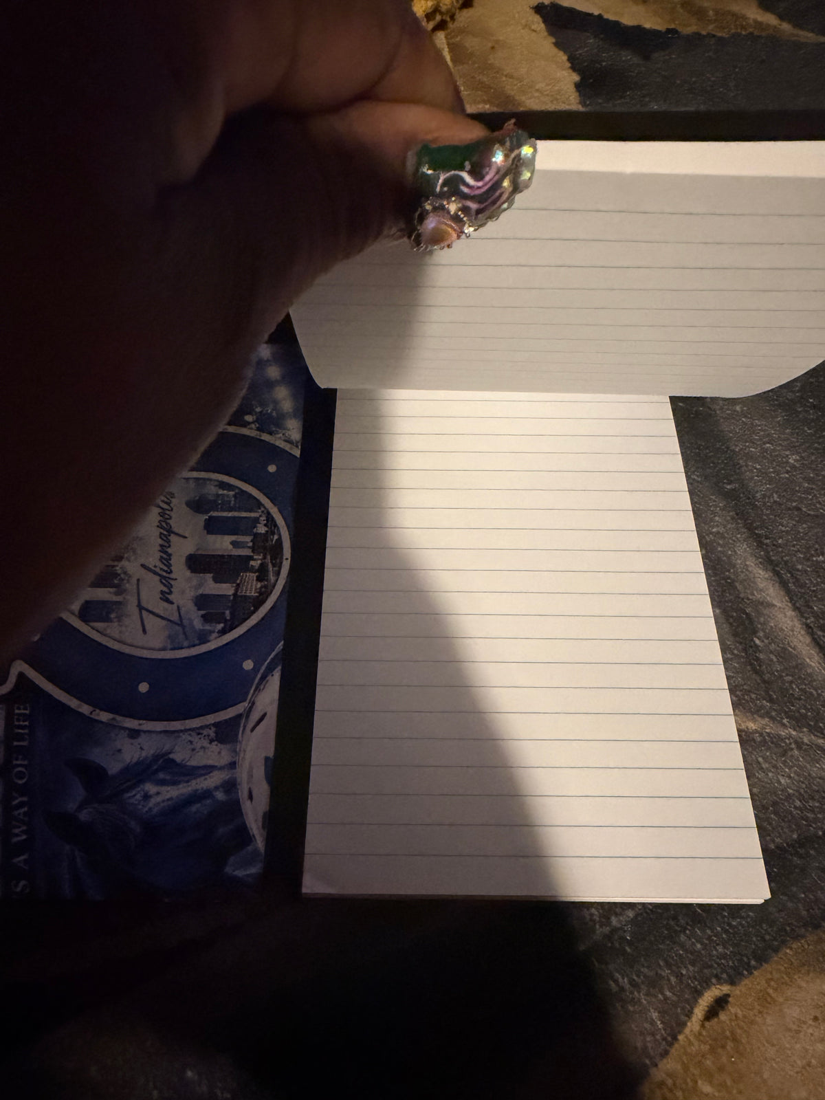 Indianapolis Colts Faith & Football Mini Notepad