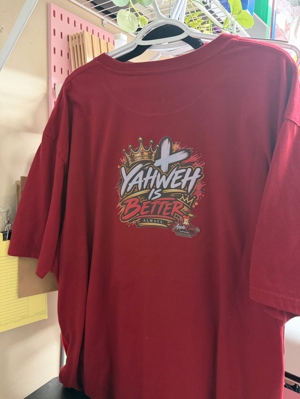 My Way Is Cool, Yahweh Is Better – Premium AppleCore Graphic T-Shirt