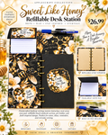 AppleScript Sweet Like Honey Refillable Journal & Notepad Station